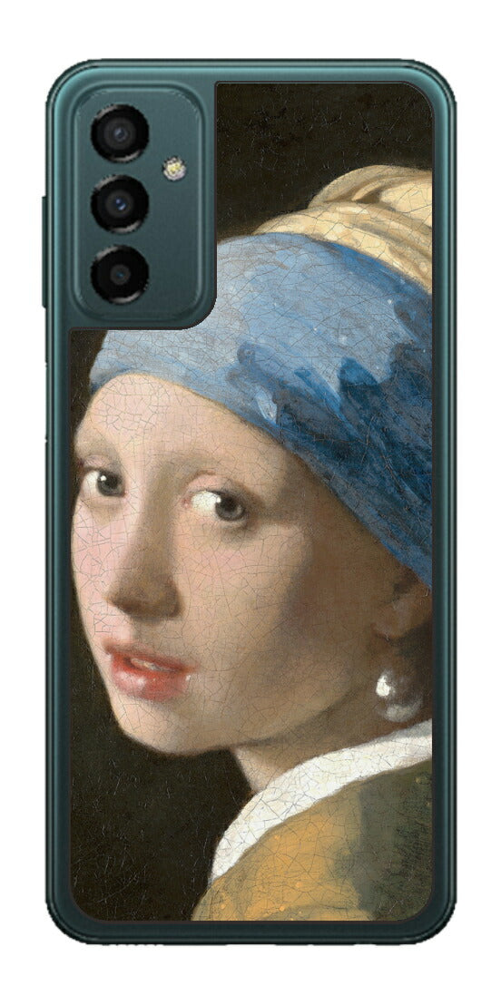 サムスン Galaxy M23 5G用 背面 保護 フィルム 名画 プリント フェルメール 真珠の耳飾りの少女 （ ヨハネス・フェルメール Johannes Vermeer ）