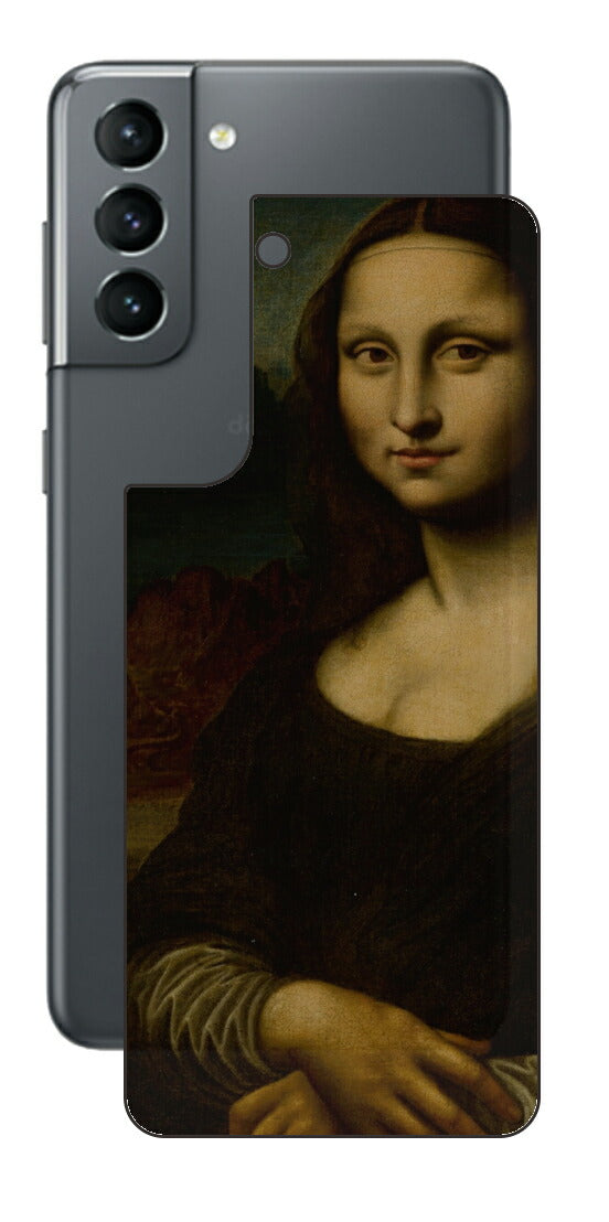 サムスン Galaxy S21 5G用 背面 保護 フィルム 名画 プリント ダ・ヴィンチ モナリザ（ レオナルド・ダ・ヴィンチ Leonardo da Vinci ）