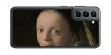 サムスン Galaxy S21 5G用 背面 保護 フィルム 名画 プリント フェルメール 少女 （ ヨハネス・フェルメール Johannes Vermeer ）