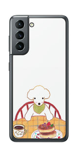 サムスン Galaxy S21 5G用 【コラボ プリント Design by よこお さとみ 005 】 背面 保護 フィルム 日本製