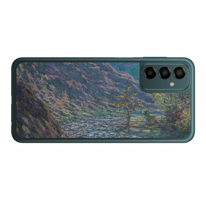 サムスン Galaxy M23 5G用 背面 保護 フィルム 名画プリント クロード・モネ （ Claude Monet ) 小クルーズ川