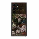 サムスン Galaxy S22 Ultra用 背面 保護 フィルム 名画プリント クロード・モネ （ Claude Monet ) 春の花