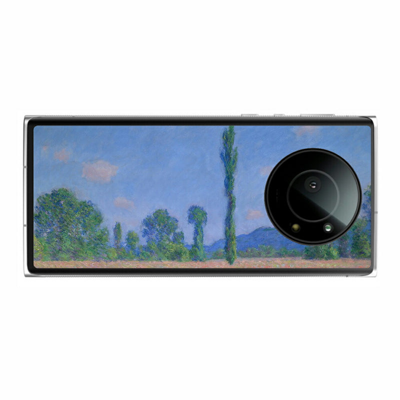 Leica Leitz Phone 1用 背面 保護 フィルム 名画プリント クロード・モネ （ Claude Monet ) ポプラとポピー