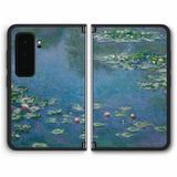 【背面左右2ヶ所】 Surface Duo 2用 背面 保護 フィルム 名画プリント クロード・モネ （ Claude Monet ) 睡蓮