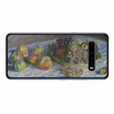 LG V60 ThinQ 5G用 背面 保護 フィルム 名画プリント クロード・モネ （ Claude Monet ) 林檎と葡萄