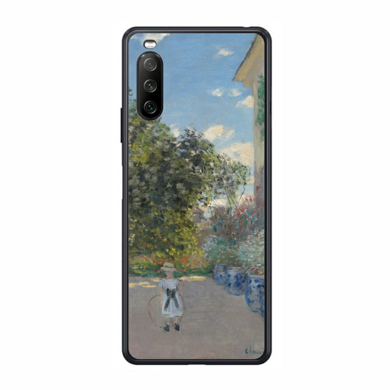 Sony Xperia 10 III用 背面 保護 フィルム 名画プリント クロード・モネ （ Claude Monet ) アルジャントゥイユの画家の家