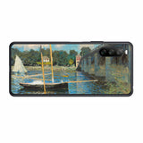 Sony Xperia 10 III用 背面 保護 フィルム 名画プリント クロード・モネ （ Claude Monet ) アルジャントゥイユの橋
