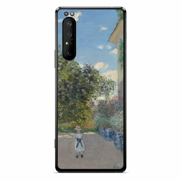 Sony Xperia 1 II用 背面 保護 フィルム 名画プリント クロード・モネ （ Claude Monet ) アルジャントゥイユの画家の家