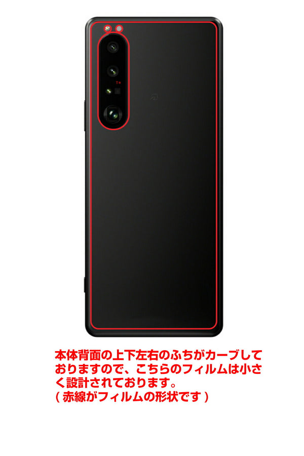 Sony Xperia 1 III用 背面 保護 フィルム 名画プリント クロード・モネ （ Claude Monet ) セーヌ河岸、ベンヌクール