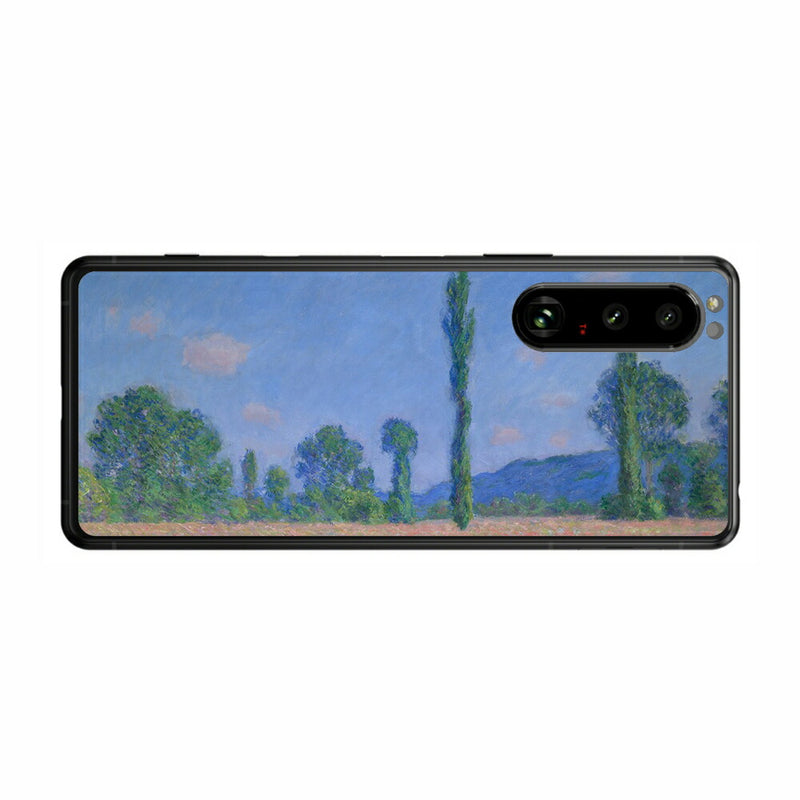 Sony Xperia 5 III用 背面 保護 フィルム 名画プリント クロード・モネ （ Claude Monet ) ポプラとポピー