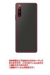 Sony Xperia 10 IV用 背面 保護 フィルム 名画 プリント ダ・ヴィンチ リッタの聖母（ レオナルド・ダ・ヴィンチ Leonardo da Vinci ）