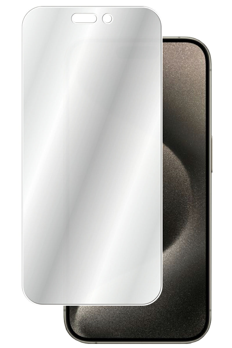 ClearView iPhone 15 Pro用 [ハーフミラー 防指紋] 液晶 保護フィルム 鏡 に変わる！ 気泡レス 日本製