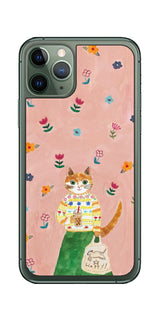 iPhone 11 Pro用 【コラボ プリント Design by よこお さとみ 004 】 背面 保護 フィルム 日本製