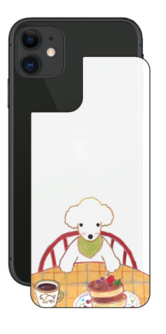 iPhone 11用 【コラボ プリント Design by よこお さとみ 005 】 背面 保護 フィルム 日本製