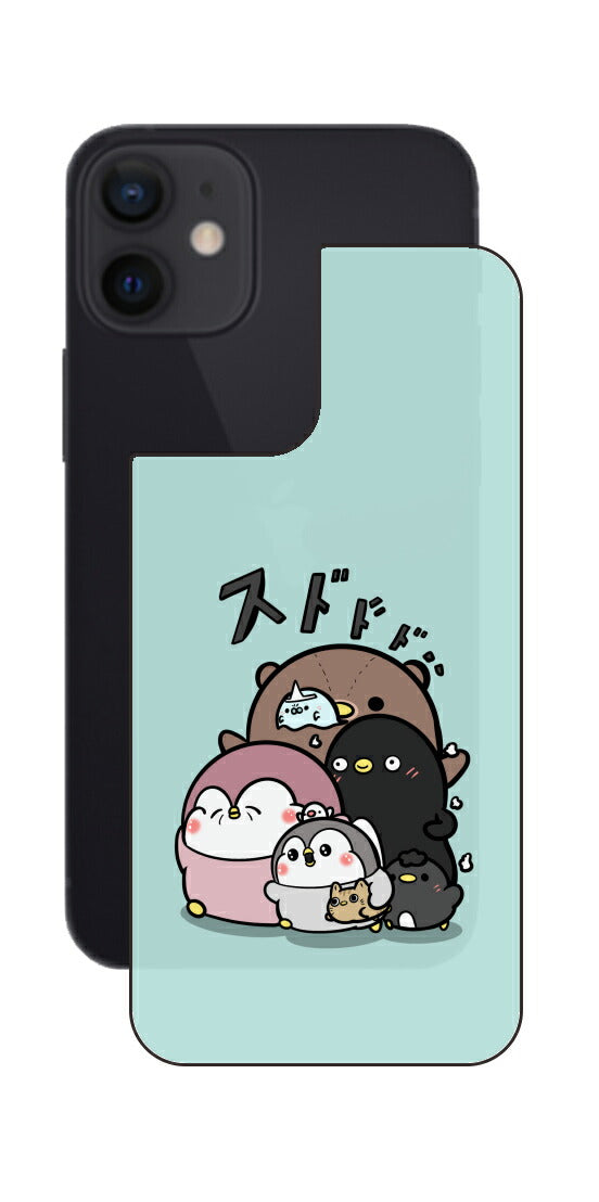 ClearView iPhone 12 mini用 【コラボ プリント Design by お腹すい汰 001 】 背面 保護 フィルム 日本製