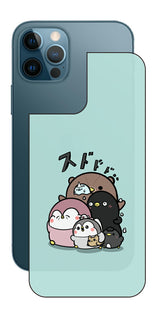 ClearView iPhone 12 Pro / iPhone 12用 【コラボ プリント Design by お腹すい汰 001 】 背面 保護 フィルム 日本製