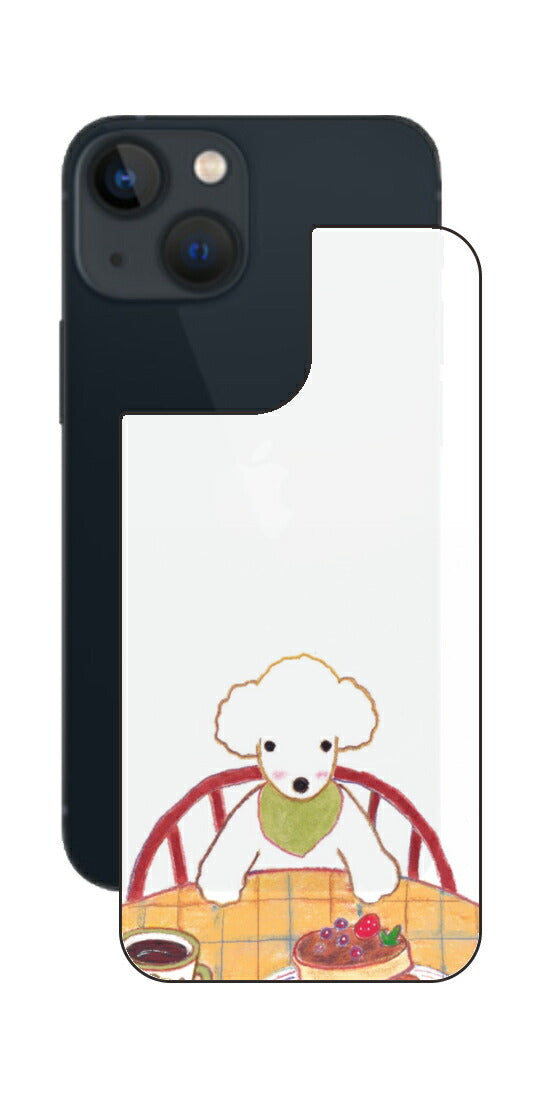 iPhone 13 mini用 【コラボ プリント Design by よこお さとみ 005 】 背面 保護 フィルム 日本製