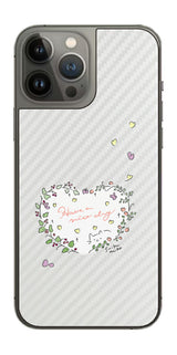 iPhone 13 Pro Max用 【コラボ プリント Design by すいかねこ 007 】 カーボン調 背面 保護 フィルム 日本製