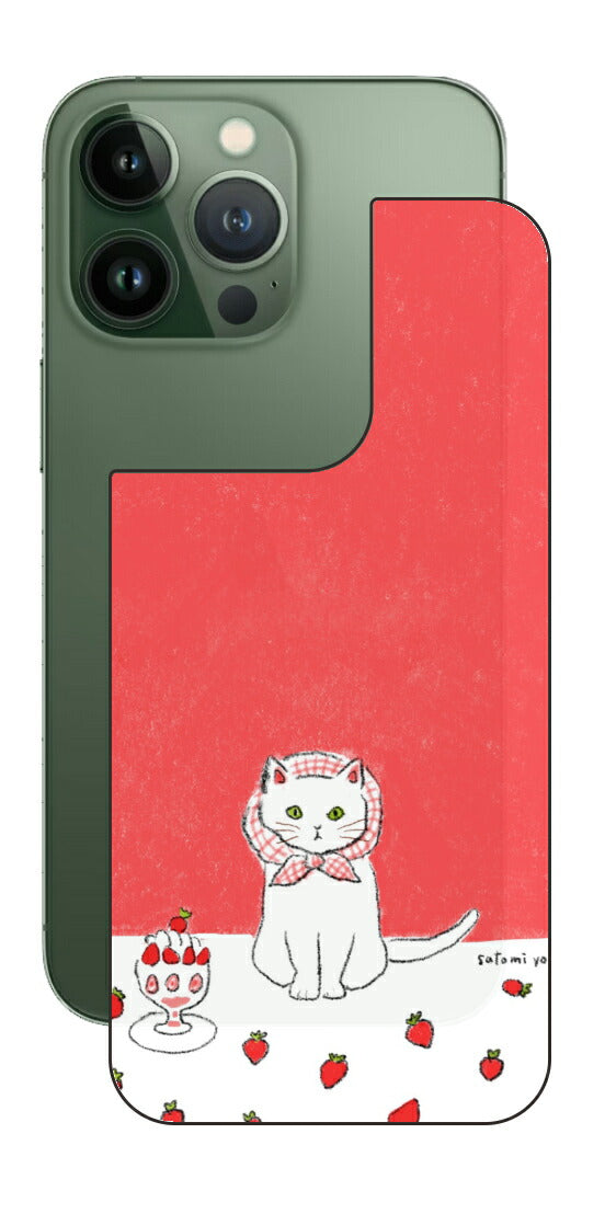 iPhone 13 Pro / iPhone 13用 【コラボ プリント Design by よこお さとみ 001 】 背面 保護 フィルム 日本製