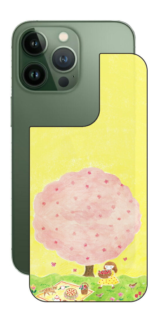 iPhone 13 Pro / iPhone 13用 【コラボ プリント Design by よこお さとみ 003 】 背面 保護 フィルム 日本製