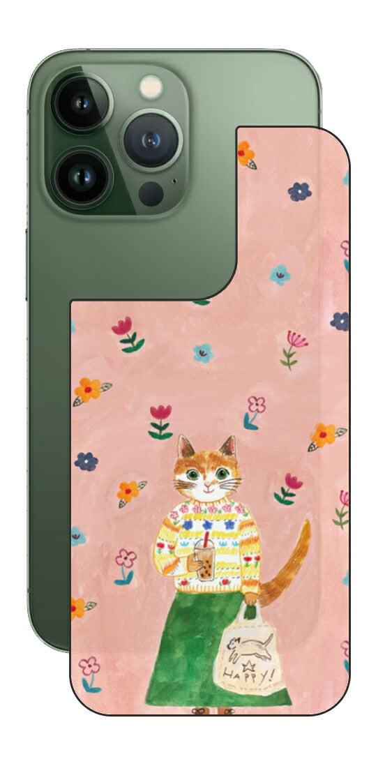 iPhone 13 Pro / iPhone 13用 【コラボ プリント Design by よこお さとみ 004 】 背面 保護 フィルム 日本製