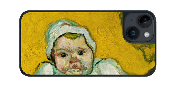 iPhone 14用 背面 保護 フィルム 名画 プリント ゴッホ ルーラン夫人と赤ちゃん（ フィンセント ファン ゴッホ Vincent Willem van Gogh ）