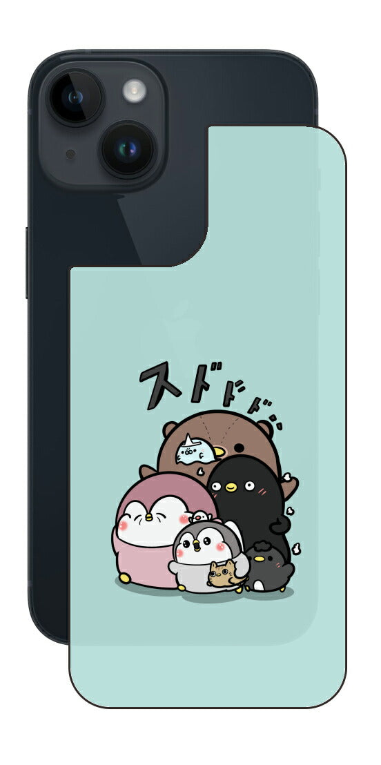 ClearView iPhone 14用 【コラボ プリント Design by お腹すい汰 001 】 背面 保護 フィルム 日本製