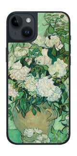 iPhone 14 plus用 背面 保護 フィルム 名画 プリント ゴッホ バラ（ フィンセント ファン ゴッホ Vincent Willem van Gogh ）