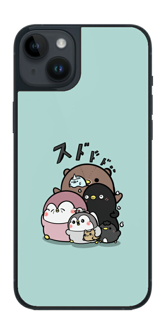 ClearView iPhone 14 plus用 【コラボ プリント Design by お腹すい汰 001 】 背面 保護 フィルム 日本製