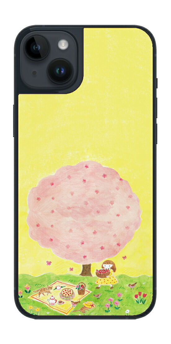 iPhone 14 plus用 【コラボ プリント Design by よこお さとみ 003 】 背面 保護 フィルム 日本製