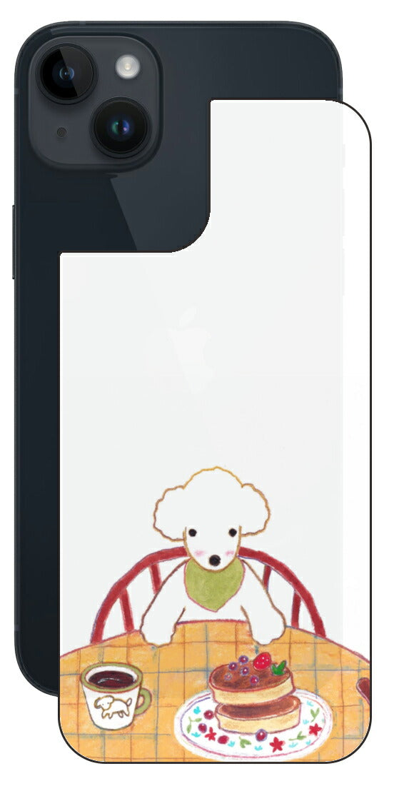 iPhone 14 plus用 【コラボ プリント Design by よこお さとみ 005 】 背面 保護 フィルム 日本製