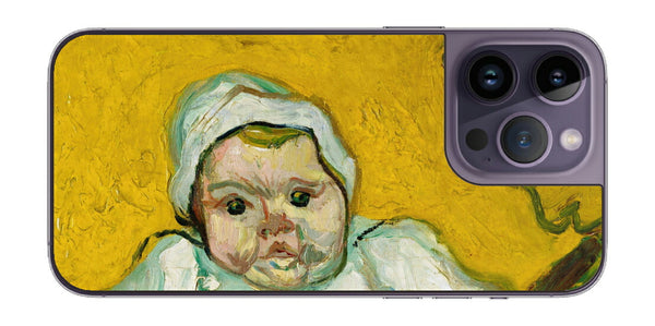 iPhone 14 pro Max用 背面 保護 フィルム 名画 プリント ゴッホ ルーラン夫人と赤ちゃん（ フィンセント ファン ゴッホ Vincent Willem van Gogh ）