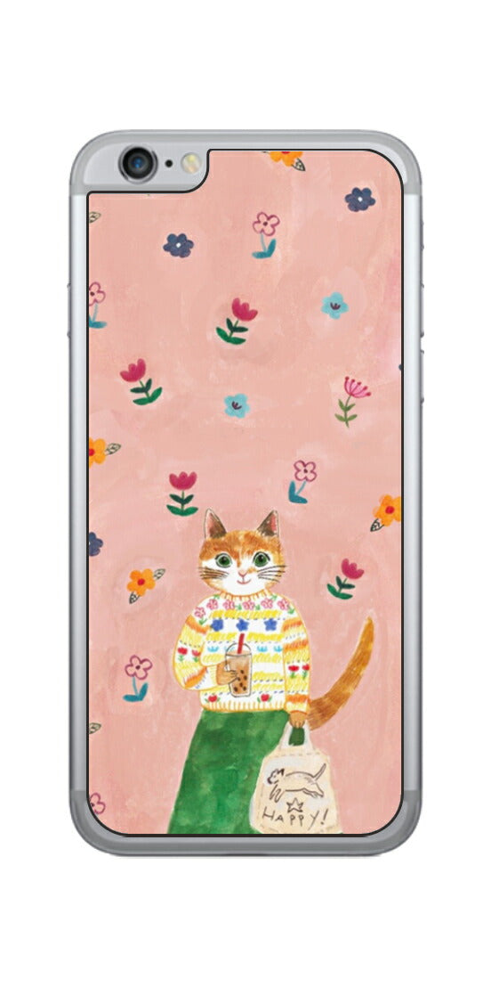 iPhone 6 / 6s用 【コラボ プリント Design by よこお さとみ 004 】 背面 保護 フィルム 日本製