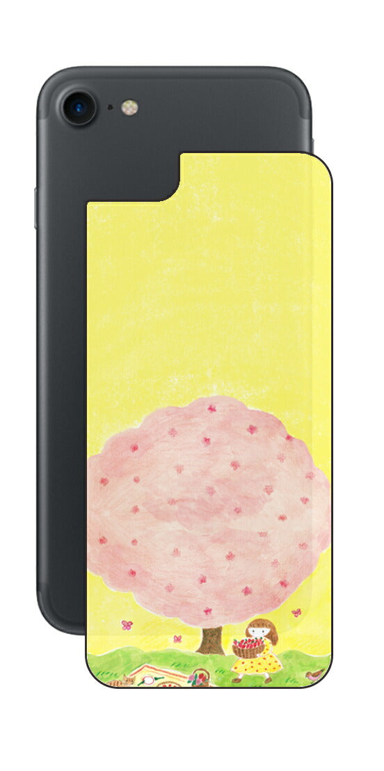 iPhone 7 / 7s用 【コラボ プリント Design by よこお さとみ 003 】 背面 保護 フィルム 日本製