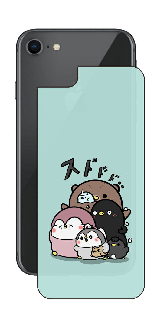 ClearView iPhone 8用 【コラボ プリント Design by お腹すい汰 001 】 背面 保護 フィルム 日本製
