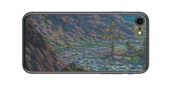 iPhone SE  第2世代用 背面 保護 フィルム 名画プリント クロード・モネ （ Claude Monet ) 小クルーズ川