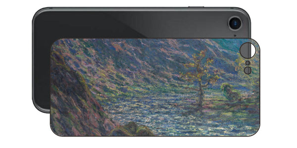 iPhone SE  第2世代用 背面 保護 フィルム 名画プリント クロード・モネ （ Claude Monet ) 小クルーズ川