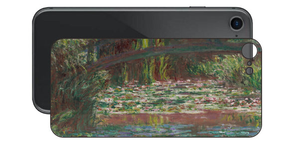 iPhone SE  第2世代用 背面 保護 フィルム 名画プリント クロード・モネ （ Claude Monet ) 睡蓮の池