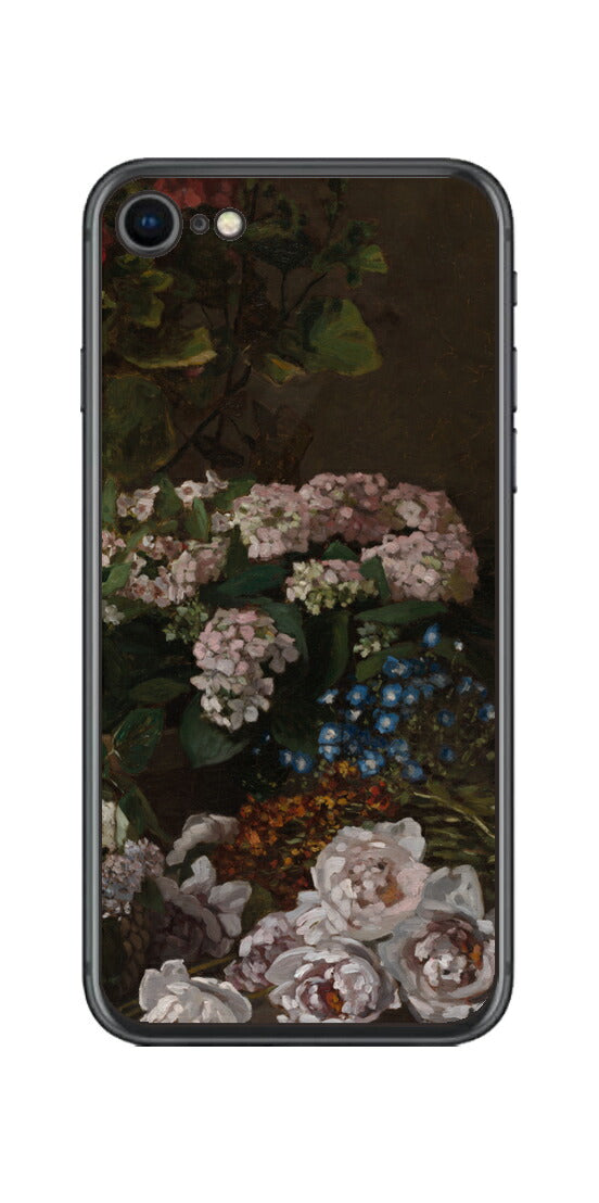 iPhone SE  第2世代用 背面 保護 フィルム 名画プリント クロード・モネ （ Claude Monet ) 春の花