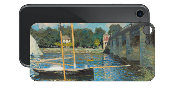 iPhone SE  第2世代用 背面 保護 フィルム 名画プリント クロード・モネ （ Claude Monet ) アルジャントゥイユの橋