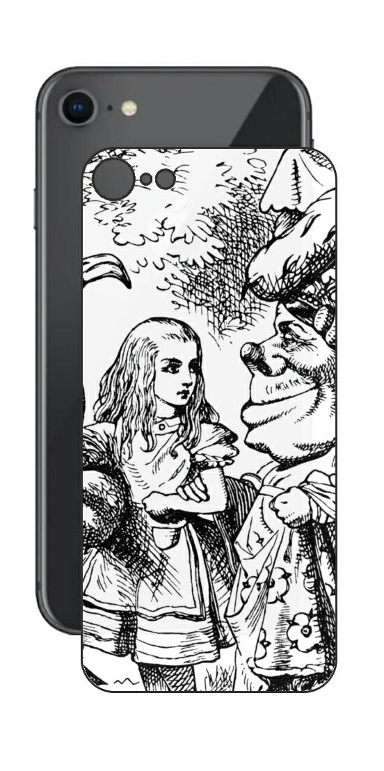 iPhone SE  第2世代用 背面 保護 フィルム 名画プリント ジョン・テニエル （ John Tenniel ) 侯爵夫人