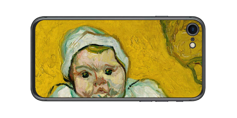 iPhone SE 第2世代用 背面 保護 フィルム 名画 プリント ゴッホ ルーラン夫人と赤ちゃん（ フィンセント ファン ゴッホ Vincent Willem van Gogh ）