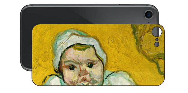 iPhone SE 第2世代用 背面 保護 フィルム 名画 プリント ゴッホ ルーラン夫人と赤ちゃん（ フィンセント ファン ゴッホ Vincent Willem van Gogh ）