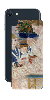 iPhone SE 2022 第3世代用 背面 保護 フィルム 名画 プリント ルノワール ヴァルジュモンの午後（ ピエール＝オーギュスト・ルノワール Pierre-Auguste Renoir ）