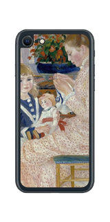 iPhone SE 2022 第3世代用 背面 保護 フィルム 名画 プリント ルノワール ヴァルジュモンの午後（ ピエール＝オーギュスト・ルノワール Pierre-Auguste Renoir ）