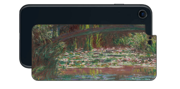 iPhone SE 2022 第3世代用 背面 保護 フィルム 名画プリント クロード・モネ （ Claude Monet ) 睡蓮の池