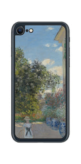 iPhone SE 2022 第3世代用 背面 保護 フィルム 名画プリント クロード・モネ （ Claude Monet ) アルジャントゥイユの画家の家