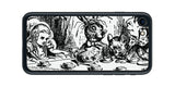 iPhone SE 2022 第3世代用 背面 保護 フィルム 名画プリント ジョン・テニエル （ John Tenniel ) 帽子屋と三月ウサギとのお茶会の場面