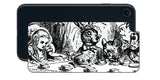 iPhone SE 2022 第3世代用 背面 保護 フィルム 名画プリント ジョン・テニエル （ John Tenniel ) 帽子屋と三月ウサギとのお茶会の場面