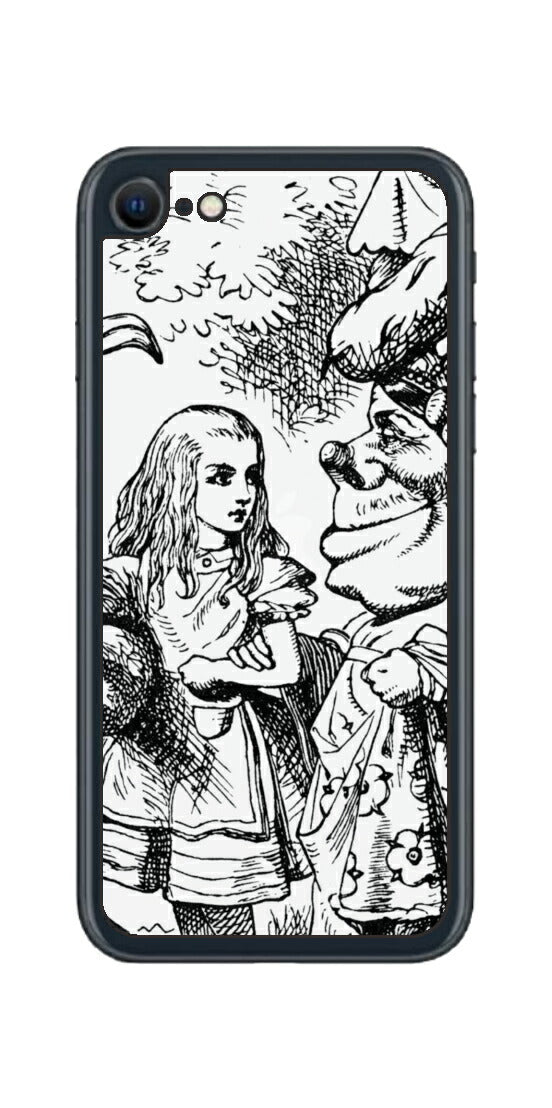 iPhone SE 2022 第3世代用 背面 保護 フィルム 名画プリント ジョン・テニエル （ John Tenniel ) 侯爵夫人